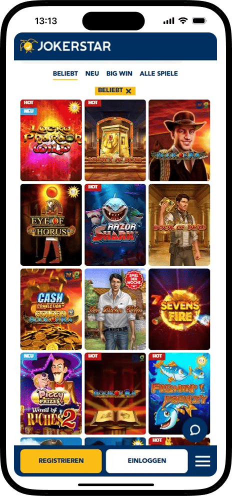 Jokerstar Spiele