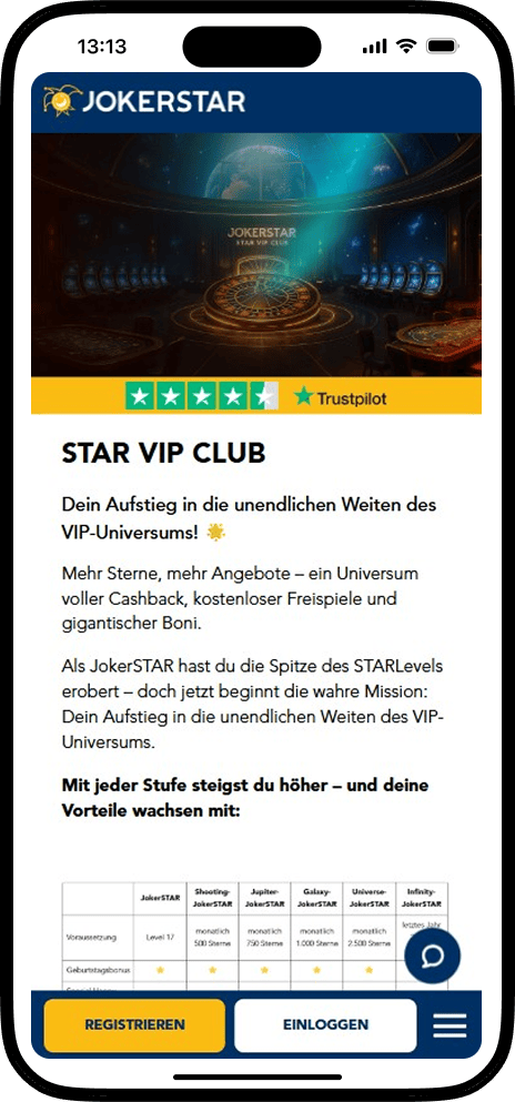 Jokerstar VIP Club